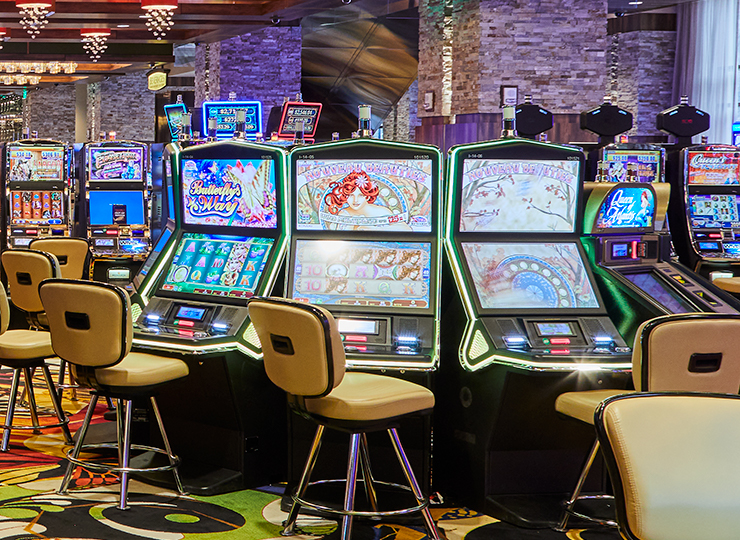 3-D Slot machines on the casino floor
