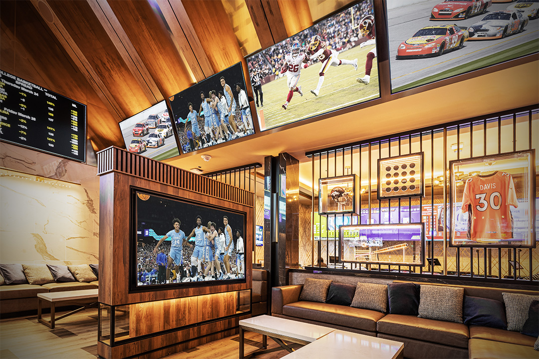 Sportsbook Lounge - Seating Area With Couch And Pillows